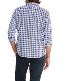 Herringbone Check Casual Shirt Regular Fit Blue