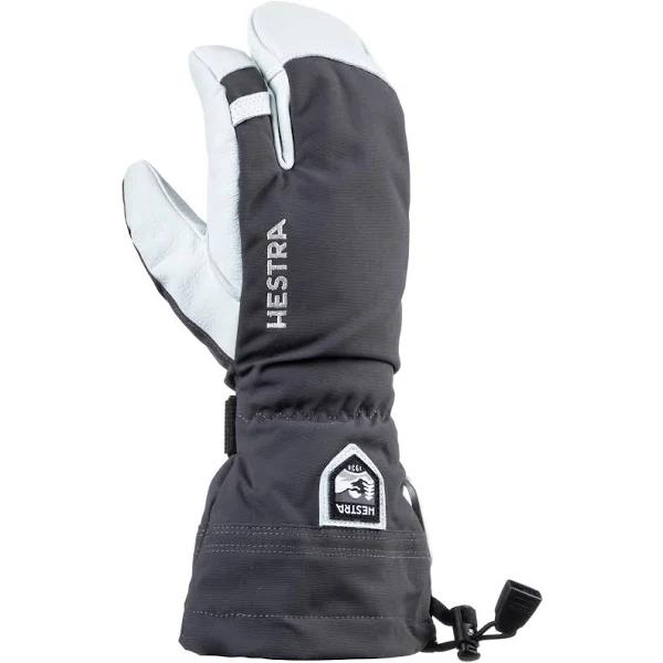 Hestra - Army Leather Heli Ski 3-finger - Grey - 11 - Skihandschoenen