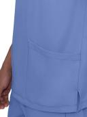 HH Works by Healing Hands Men's Matthew V-Neck Scrub Top - XL - Ceil Blue