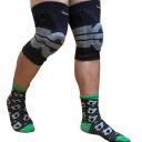 High Performance Compression Knee Support Brace Protector Single Pack M / Black