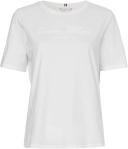 High Shine Embroidery Organic Cotton T-Shirt White XS