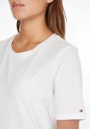 High Shine Embroidery Organic Cotton T-Shirt White XS