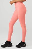 High-Waist Airbrush Legging in Strawberry Lemonade Pink, Size: 2XS | Alo Yoga