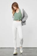 High-Waist Airbrush Legging in White, Size: XL | Alo Yoga