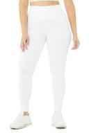 High-Waist Airbrush Legging in White, Size: XL | Alo Yoga
