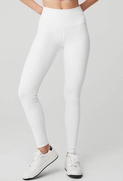High-Waist Airbrush Legging in White, Size: XL | Alo Yoga