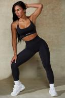 High Waist Define Luxe Leggings in Black, XL