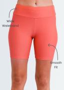 High Waisted Mid-Thigh Swim Shorts UPF 50+ | Navy Wave | by Calypsa |