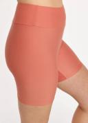 High Waisted Mid-Thigh Swim Shorts UPF 50+ | Rust | by Calypsa |