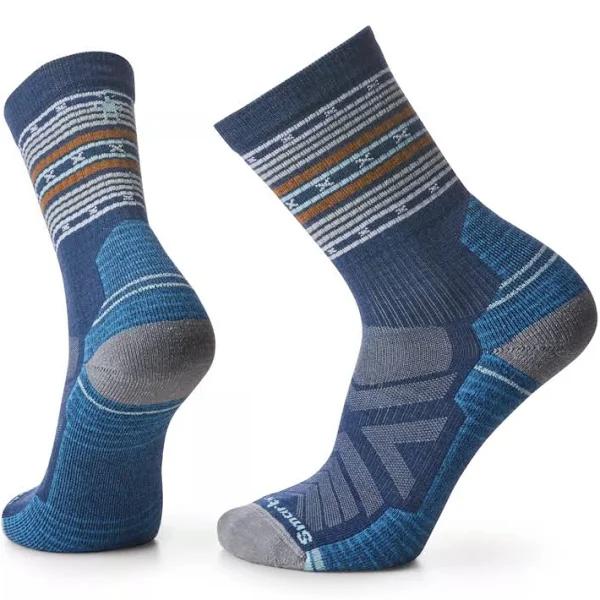 Hike Light Cushion Spiked Stripe Crew Med / Deep Navy