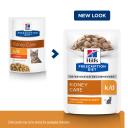 Hill's Prescription Diet k/d Kidney Care Chicken Pouches Wet Cat Food - 12x85g