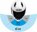 HJC C10 Solid Helmet, Black, Size M
