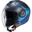 HJC I40 Camet Jet Helmet, grey-blue, Size L