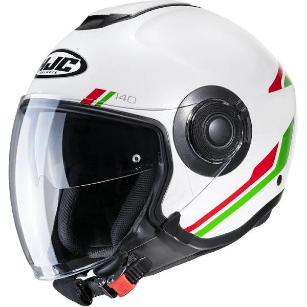 HJC I40 Paddy Helmet Green Red