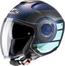 HJC i40 Spina Jet Helmet, black-grey-red, Size Xs