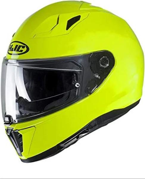 HJC I70 Fluo Yellow Motorcycle Helmet