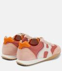 Hogan, Olympia-Z suede-trimmed sneakers, Women, Multicolor, EU 37.5, Sneakers, Leather