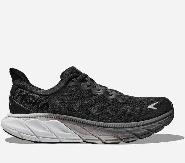 HOKA Arahi 6 Running Shoes in Black White W