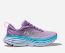 HOKA Bondi 8 Running Shoes in Chalk Violet Pastel Lilac