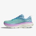Hoka Bondi 8 Shoe - Cherries Jubilee/Pink Yarrow - Womens Ladies Shoes