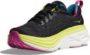 Hoka Bondi 8 Wom Shoe Black/Citrus 9.0 B