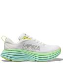 Hoka Bondi 8 - Womens Running Shoes - Blanc De Blanc/Sunlit Ocean