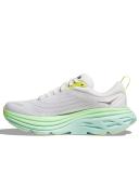 Hoka Bondi 8 - Womens Running Shoes - Blanc De Blanc/Sunlit Ocean