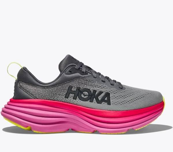 Hoka Bondi 8 - Womens Running Shoes - Castlerock/Strawberry