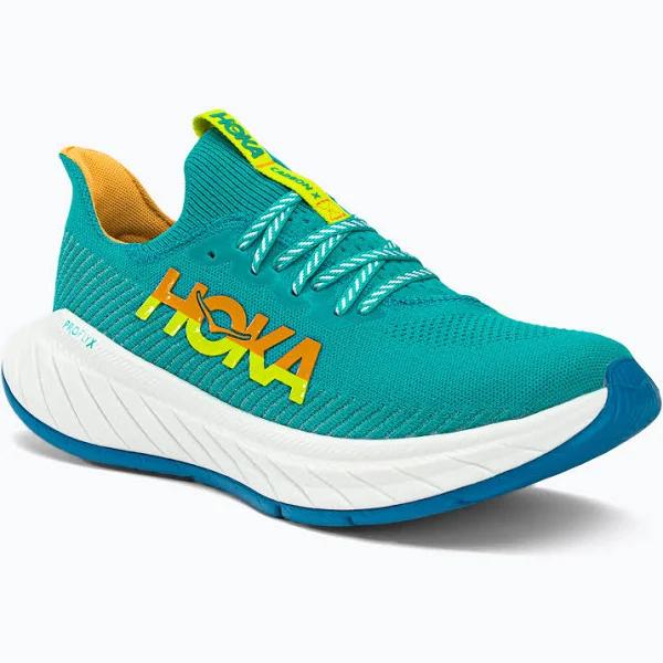 Hoka Carbon x 3 Shoes Green Turquoise Orange Yellow - 46
