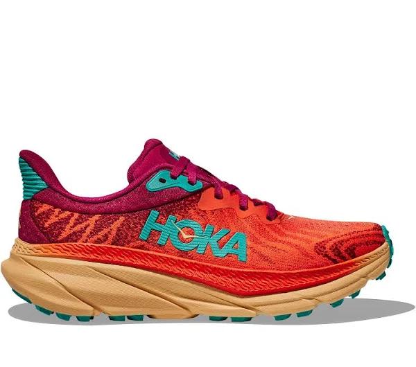 Hoka Challenger ATR 7 Shoes Orange Maroon Turquoise - 41(1/3)