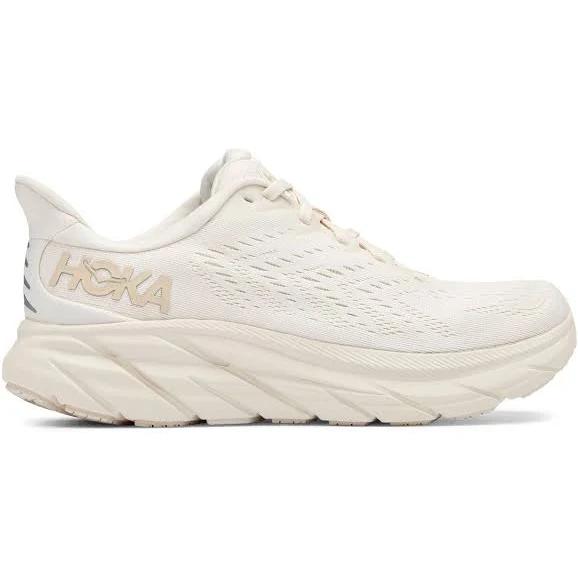 Hoka Clifton 8 Shoe - Eggnog/Shifting Sand - Womens Ladies Shoes