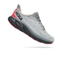 Hoka Clifton 8 Shoe - Sharkskin/Diva Pink - Mens Shoes