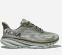 HOKA Clifton 9 Running Shoes in Ceramic/Evening Primrose