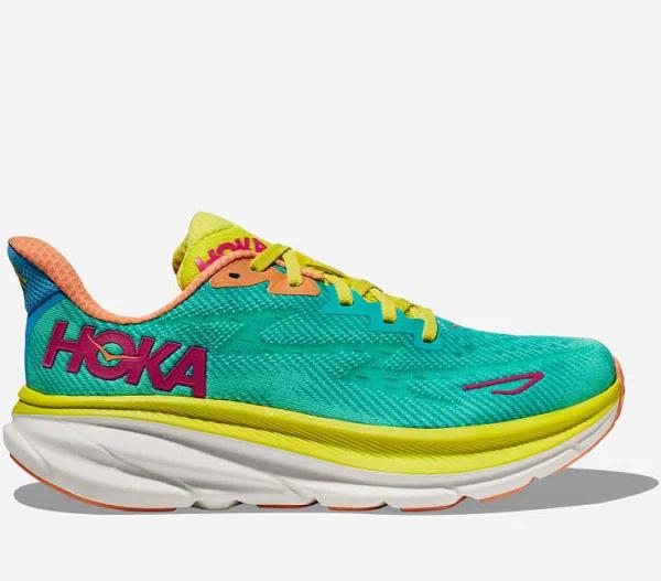 HOKA Clifton 9 Running Shoes in Ceramic/Evening Primrose