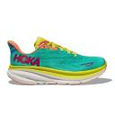 Hoka Clifton 9 Shoes Light Green Light Blue White Women - 38(2/3)