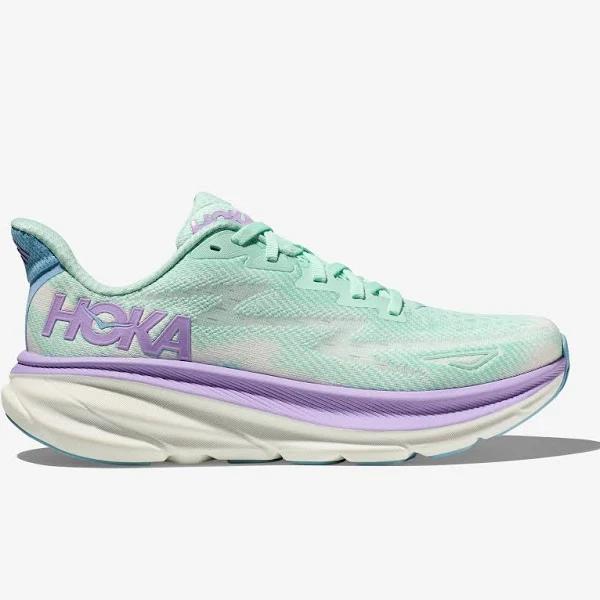 Hoka Clifton 9 Shoes off-white Green Pastel Lilac White Women - 36(2/3)