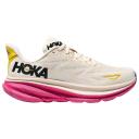 Hoka Clifton 9 Shoes White Pink Yellow Women - 38