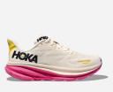 Hoka Clifton 9 Shoes White Pink Yellow Women - 42(2/3)