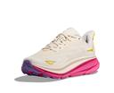 Hoka Clifton 9 Shoes White Pink Yellow Women - 42