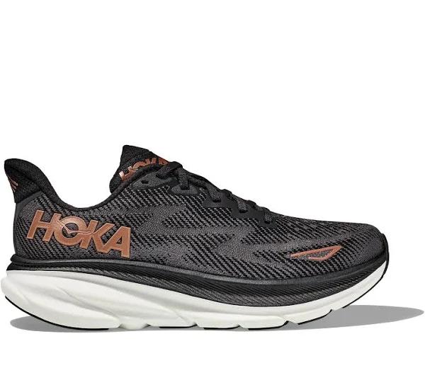 Hoka Clifton 9 Wom Shoe Black/Copper 6.0 D