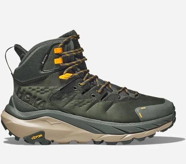 HOKA Kaha 2 GORE-TEX Hiking Shoes in Duffel Bag Radiant Yellow