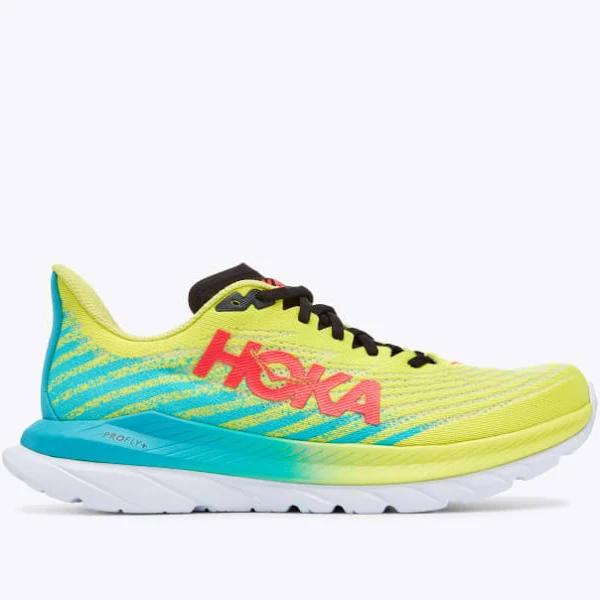 Hoka Mach 5 Running Shoes Yellow White - 42