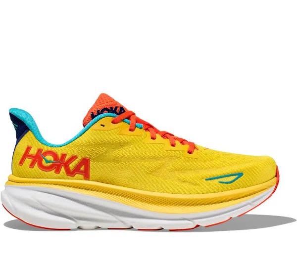 Hoka Men's Clifton 9 Passion Fruit/ Maize / 7