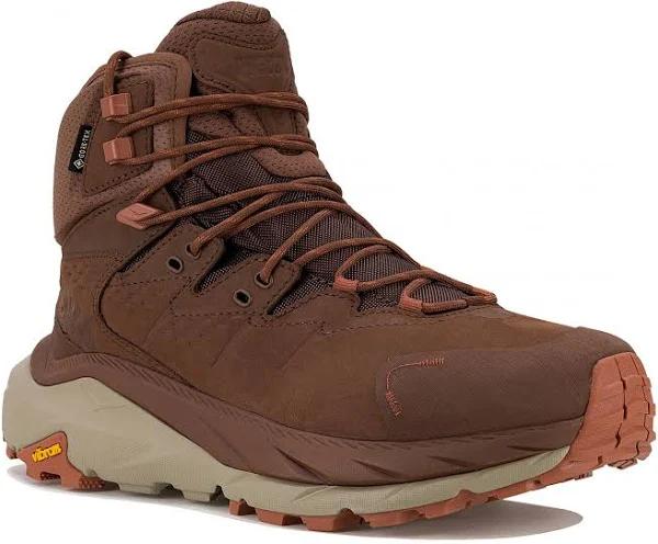 Hoka Men's Kaha 2 GTX Shoes in Cappuccino/Baked Clay, Size 7