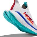 Hoka Mens Carbon x 3 Shoes White/Flame