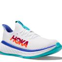 Hoka Mens Carbon x 3 Shoes White/Flame