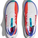 Hoka Mens Carbon x 3 Shoes White/Flame
