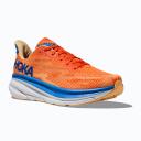 Hoka Mens Clifton 9 Shoes Vibrant Orange / Impala