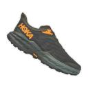 Hoka Mens Speedgoat 5 Shoes Stone Blue / Dark Citron