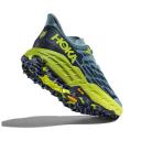 Hoka Mens Speedgoat 5 Wide Shoes Stone Blue / Dark Citron